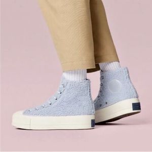 Converse All Star HI Cozy Sherpa Platform Blue | Brand New / Never Worn size 7